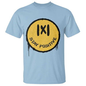 Funny Math Teacher T Shirt Stay Positive Back To School Absolute Value TS11 Light Blue Print Your Wear