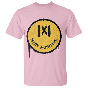 Funny Math Teacher T Shirt Stay Positive Back To School Absolute Value TS11 Light Pink Print Your Wear