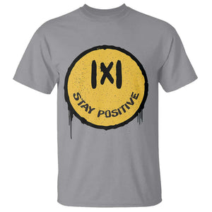 Funny Math Teacher T Shirt Stay Positive Back To School Absolute Value TS11 Sport Gray Print Your Wear