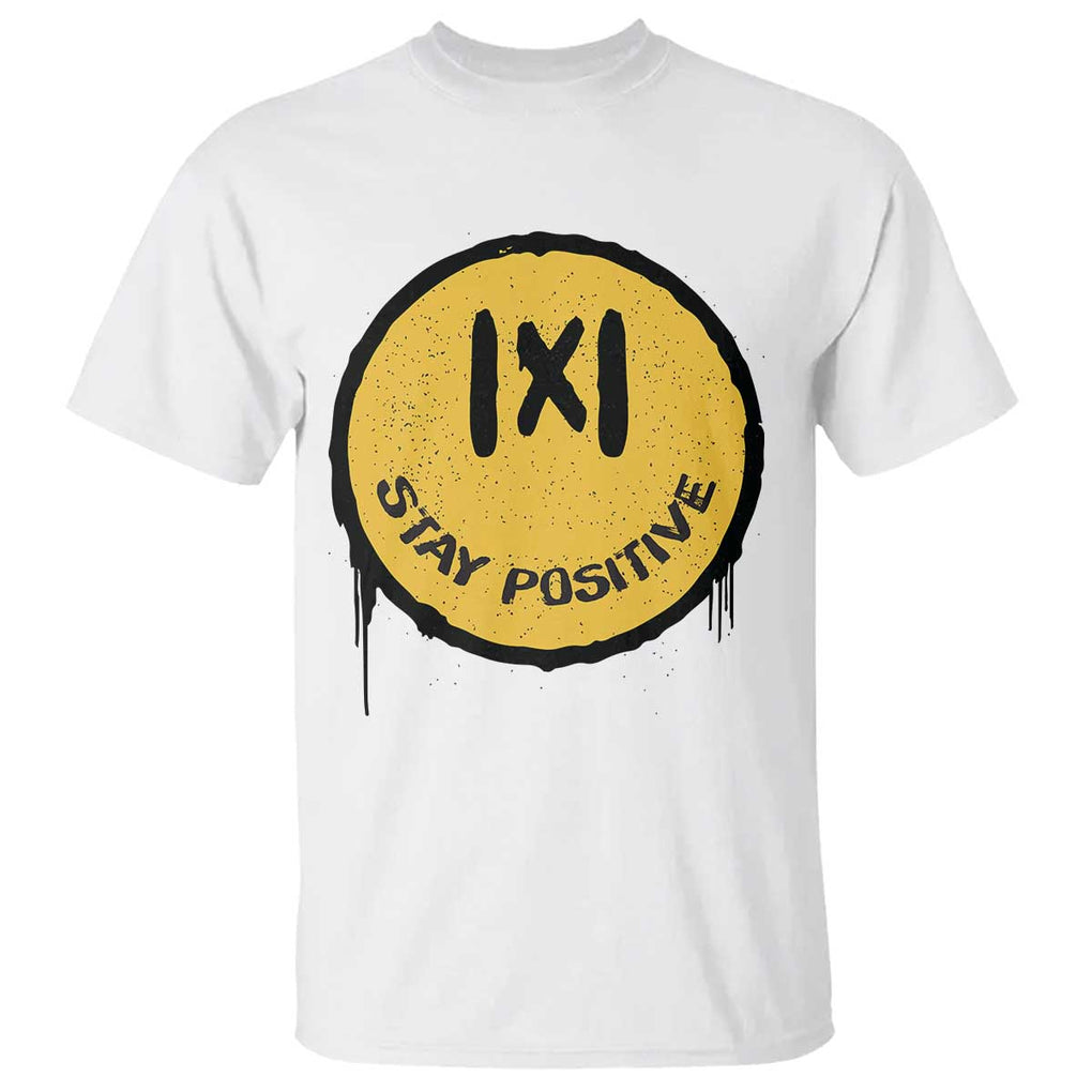 Funny Math Teacher T Shirt Stay Positive Back To School Absolute Value TS11 White Print Your Wear