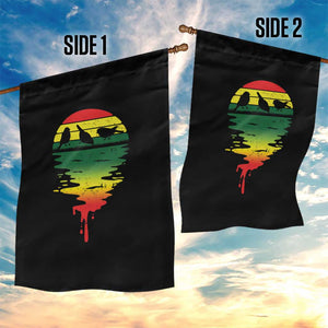 Funny Three Birds Garden Flag Rasta Sunset Reggae Music Jamaica Reflection TS11 Print Your Wear