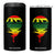 Three Birds 4 in 1 Can Cooler Tumbler Rasta Sunset Reggae Music Jamaica Reflection TS11 One Size: 16 oz Black Print Your Wear