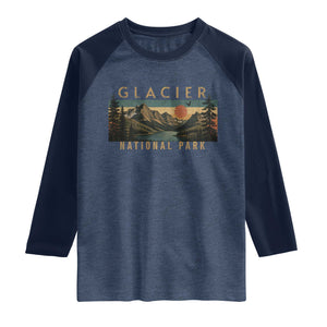 Glacier National Park Raglan Shirt Montana Wildlife Nature Lover
