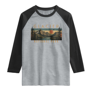 Glacier National Park Raglan Shirt Montana Wildlife Nature Lover