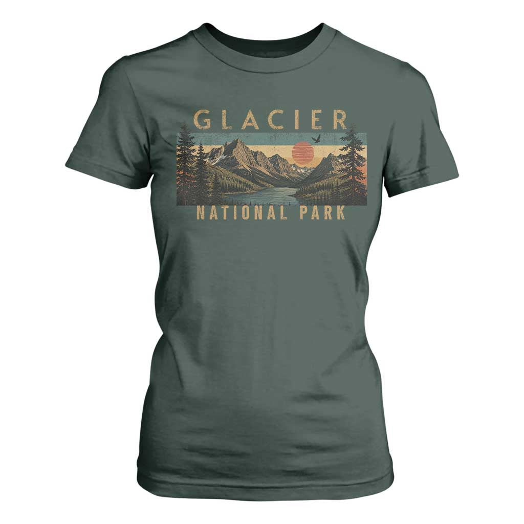 Glacier National Park T Shirt For Women Montana Wildlife Nature Lover