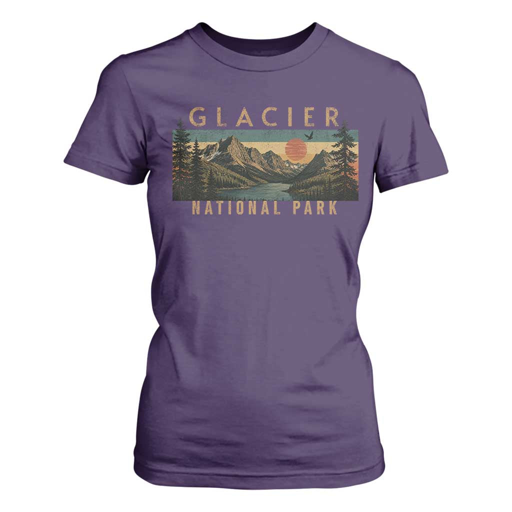 Glacier National Park T Shirt For Women Montana Wildlife Nature Lover