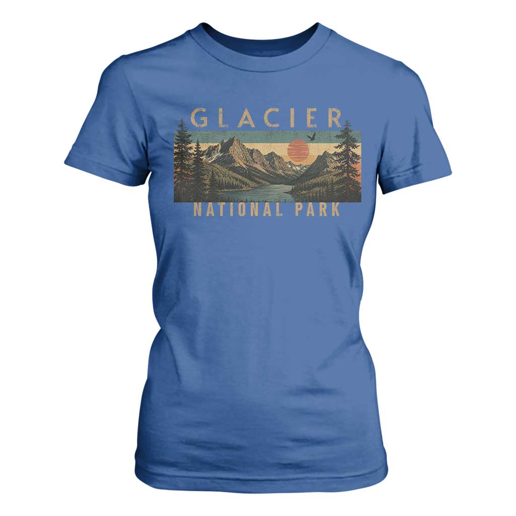 Glacier National Park T Shirt For Women Montana Wildlife Nature Lover