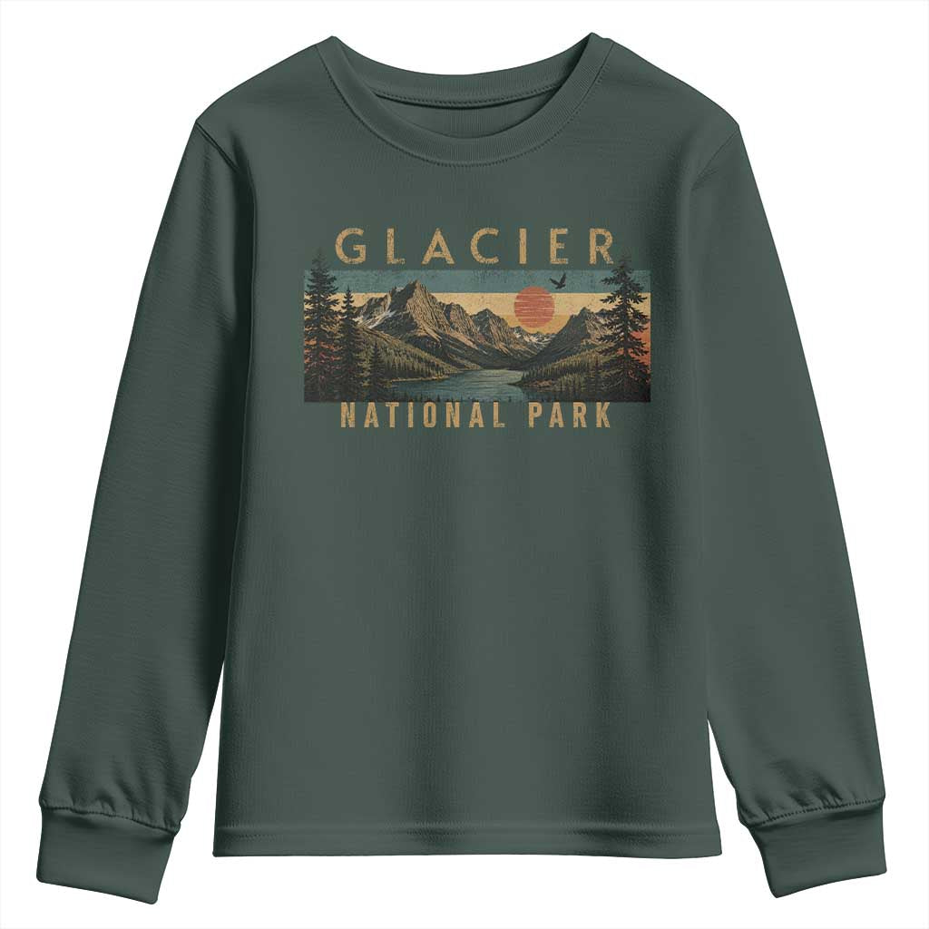 Glacier National Park Youth Sweatshirt Montana Wildlife Nature Lover