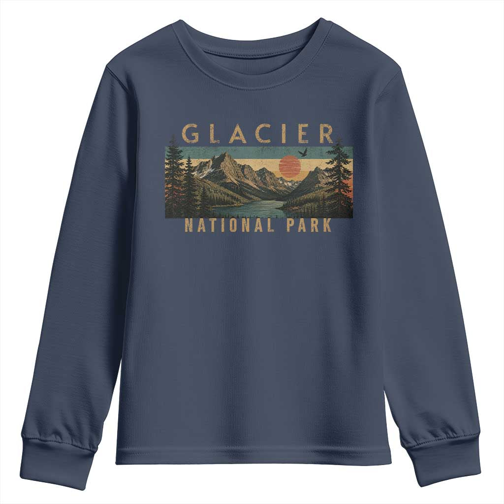 Glacier National Park Youth Sweatshirt Montana Wildlife Nature Lover