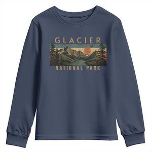 Glacier National Park Youth Sweatshirt Montana Wildlife Nature Lover