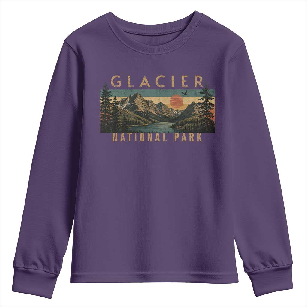 Glacier National Park Youth Sweatshirt Montana Wildlife Nature Lover