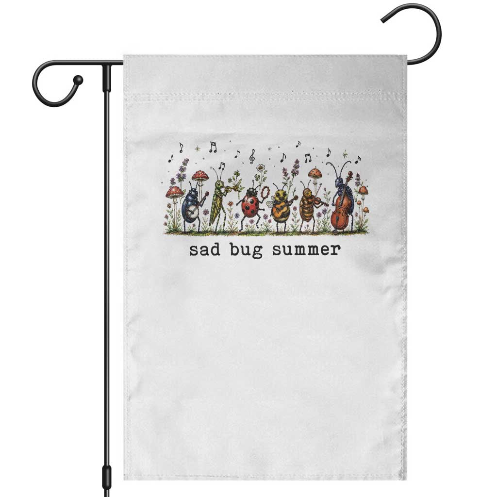 Sad Bug Summer Funny Insect Inspired Indie Aesthetic Garden Flag Folk Pop Music Bugs Lover TS11 White Print Your Wear