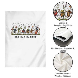 Sad Bug Summer Funny Insect Inspired Indie Aesthetic Garden Flag Folk Pop Music Bugs Lover