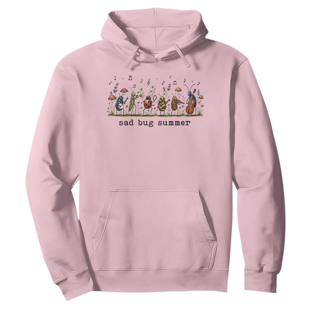 Sad Bug Summer Funny Insect Inspired Indie Aesthetic Hoodie Folk Pop Music Bugs Lover