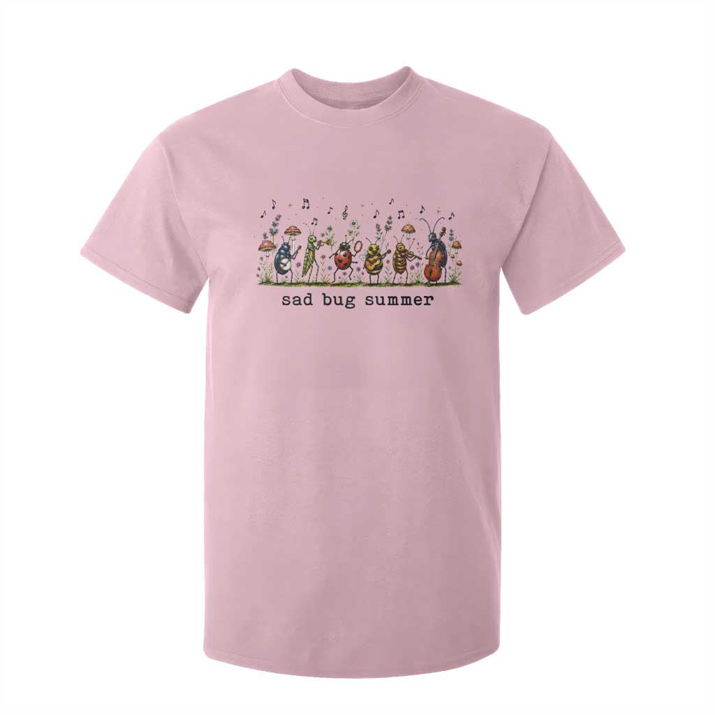 Sad Bug Summer Funny Insect Inspired Indie Aesthetic T Shirt For Kid Folk Pop Music Bugs Lover
