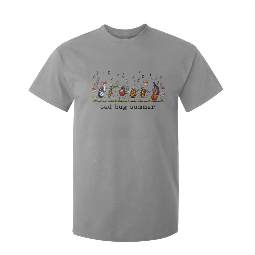 Sad Bug Summer Funny Insect Inspired Indie Aesthetic T Shirt For Kid Folk Pop Music Bugs Lover