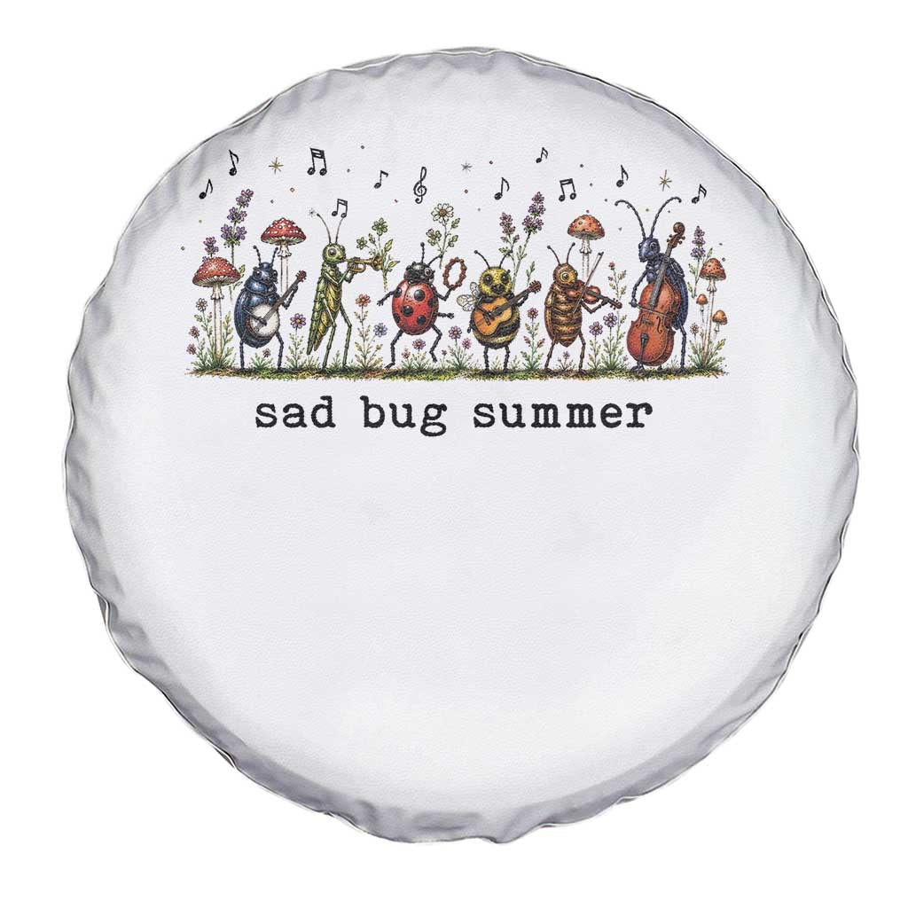 Sad Bug Summer Funny Insect Inspired Indie Aesthetic Spare Tire Cover Folk Pop Music Bugs Lover