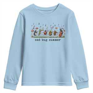 Sad Bug Summer Funny Insect Inspired Indie Aesthetic Youth Sweatshirt Folk Pop Music Bugs Lover