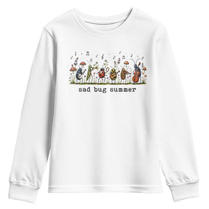 Sad Bug Summer Funny Insect Inspired Indie Aesthetic Youth Sweatshirt Folk Pop Music Bugs Lover