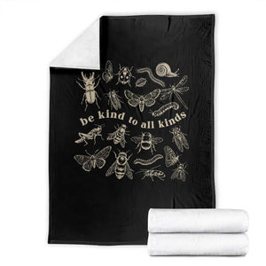 Be Kind To All Kinds Bugs Entomologist Insect Lover Throw Blanket