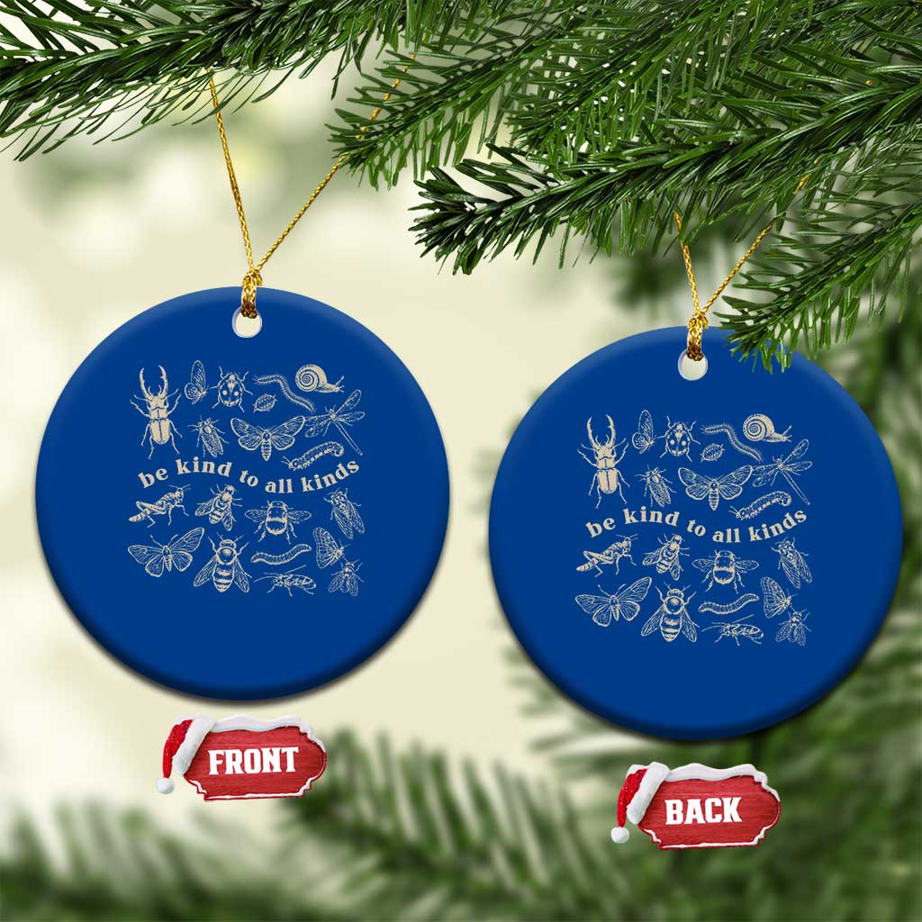 Be Kind To All Kinds Bugs Entomologist Insect Lover Ceramic Ornament TS11 1pc Blue Print Your Wear
