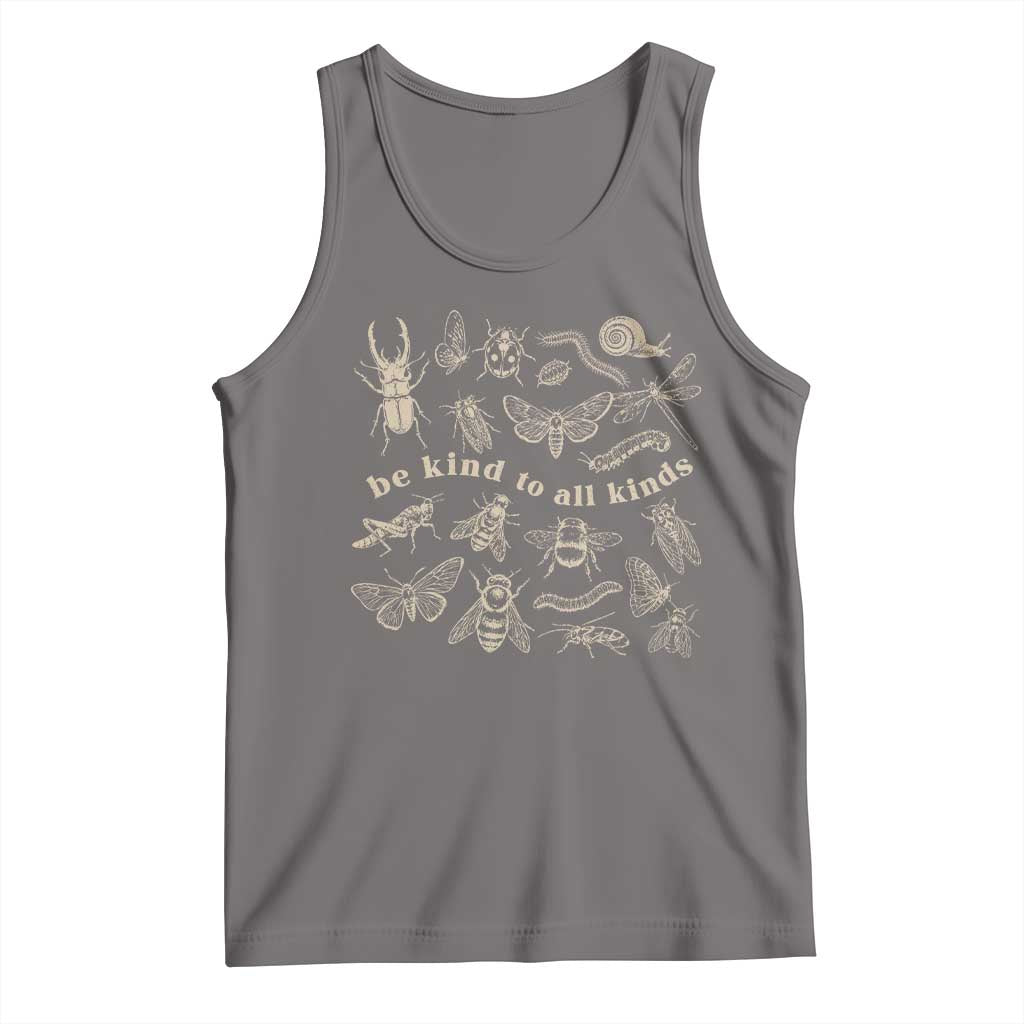 Be Kind To All Kinds Bugs Entomologist Insect Lover Tank Top TS11 Deep Heather Print Your Wear
