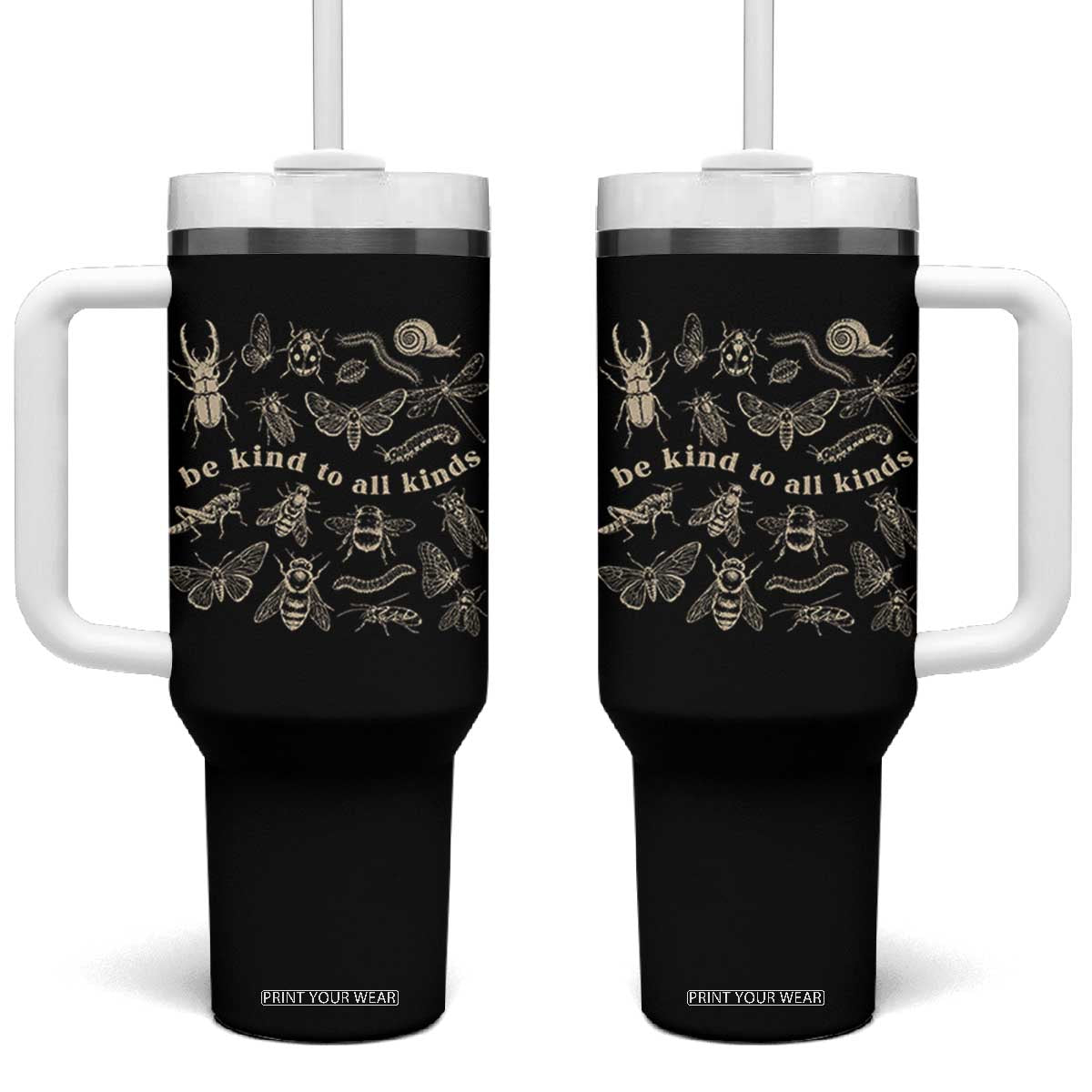 Be Kind To All Kinds Bugs Entomologist Insect Lover Tumbler With Handle