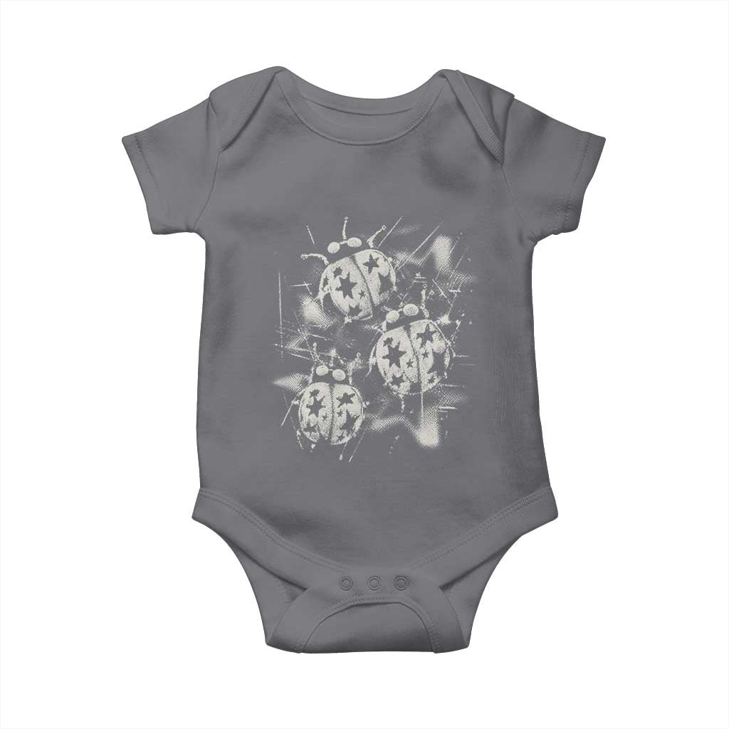 Ladybug Y2k Grunge 2000s Alt 90s Vintage Star Dots Teen Baby Onesie