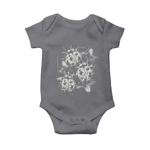 Ladybug Y2k Grunge 2000s Alt 90s Vintage Star Dots Teen Baby Onesie