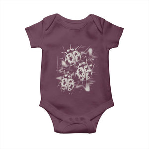 Ladybug Y2k Grunge 2000s Alt 90s Vintage Star Dots Teen Baby Onesie