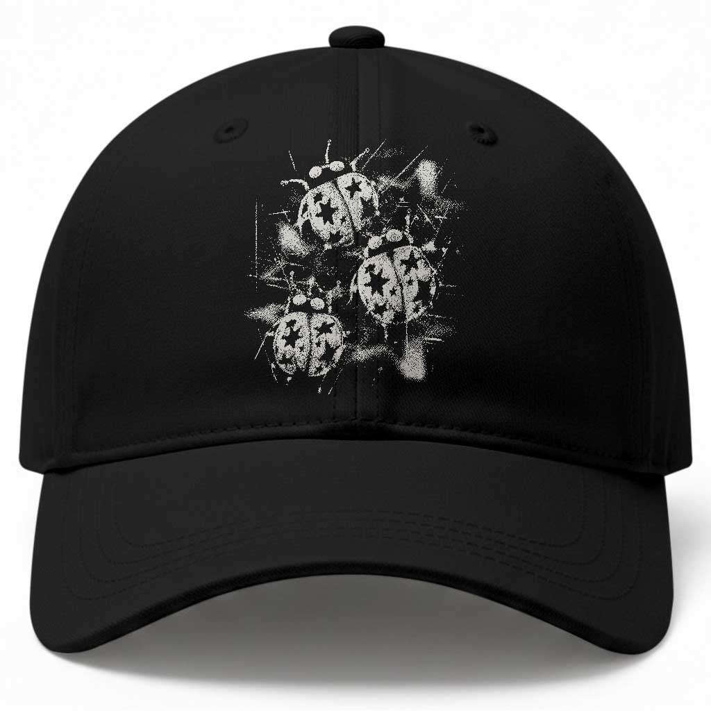 Ladybug Y2k Grunge 2000s Alt 90s Vintage Star Dots Teen Baseball Cap TS11 Print Your Wear