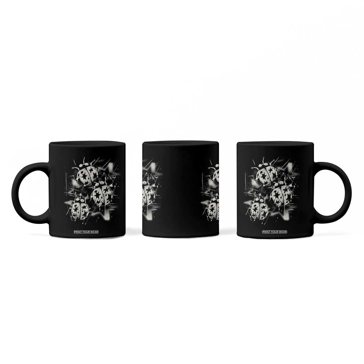 Ladybug Y2k Grunge 2000s Alt 90s Vintage Star Dots Teen Coffee Mug
