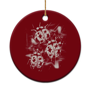Ladybug Y2k Grunge 2000s Alt 90s Vintage Star Dots Teen Ceramic Ornament