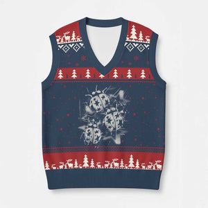Ladybug Y2k Grunge 2000s Alt 90s Vintage Star Dots Teen V-Neck Knit Sweater Vest