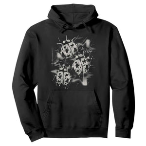 Ladybug Y2k Grunge 2000s Alt 90s Vintage Star Dots Teen Hoodie
