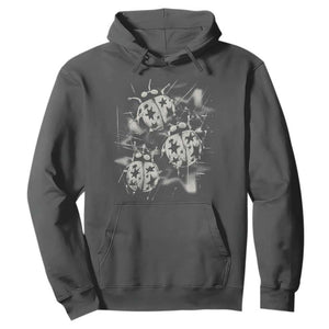 Ladybug Y2k Grunge 2000s Alt 90s Vintage Star Dots Teen Hoodie