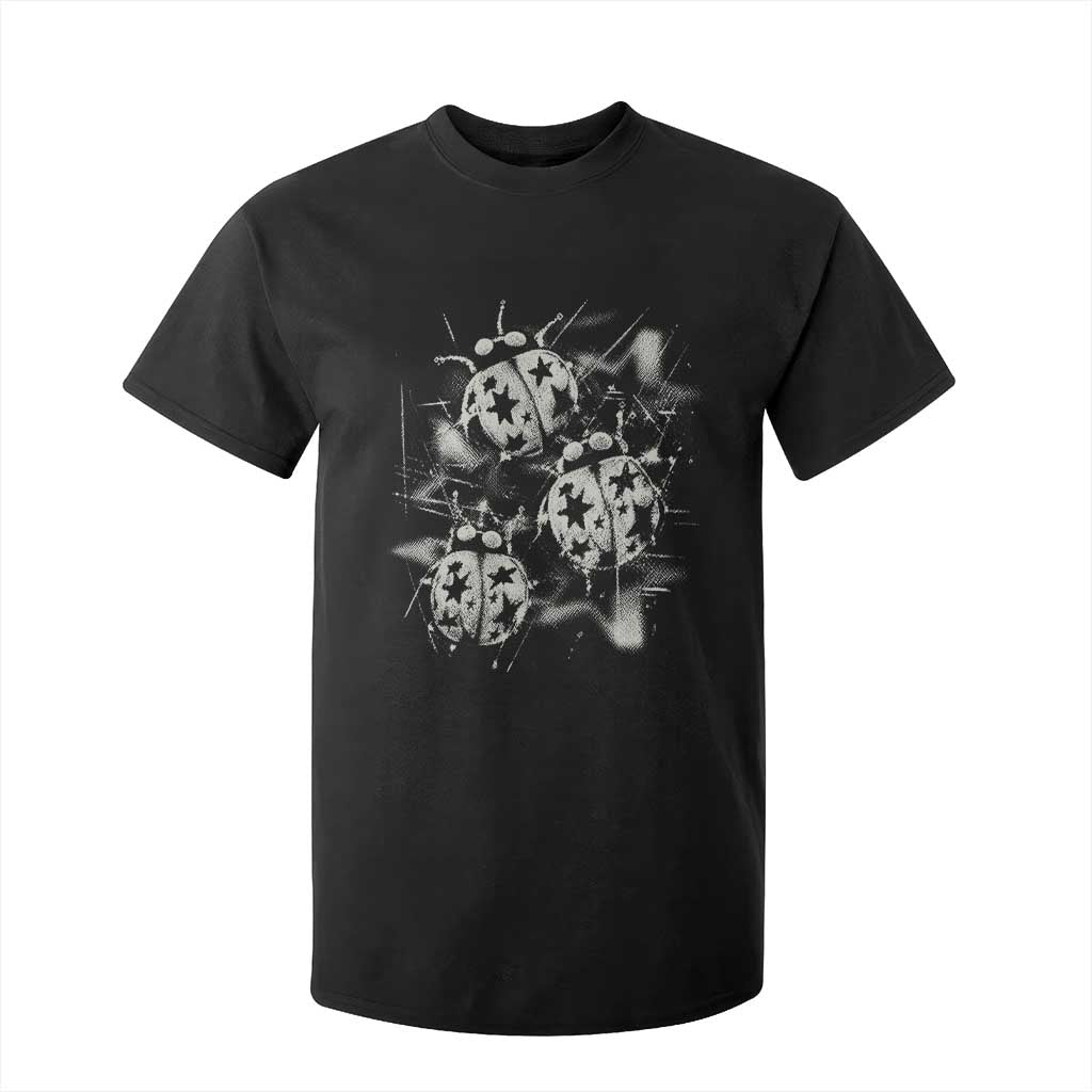Ladybug Y2k Grunge 2000s Alt 90s Vintage Star Dots Teen T Shirt For Kid TS11 Black Print Your Wear