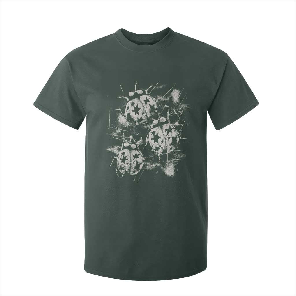 Ladybug Y2k Grunge 2000s Alt 90s Vintage Star Dots Teen T Shirt For Kid
