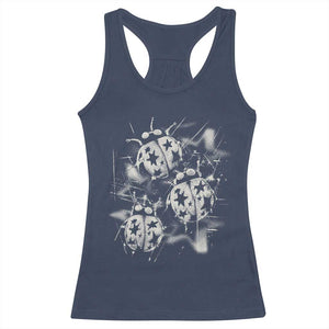 Ladybug Y2k Grunge 2000s Alt 90s Vintage Star Dots Teen Racerback Tank Top