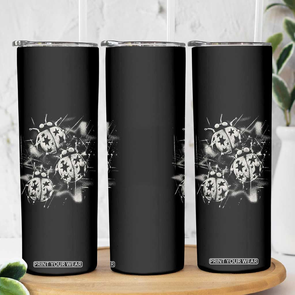 Ladybug Y2k Grunge 2000s Alt 90s Vintage Star Dots Teen Skinny Tumbler