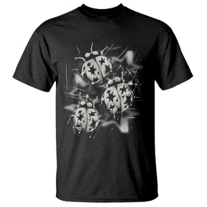 Ladybug Y2k Grunge 2000s Alt 90s Vintage Star Dots Teen T Shirt