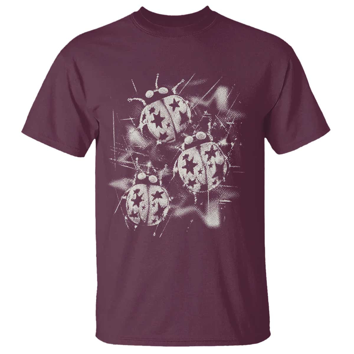 Ladybug Y2k Grunge 2000s Alt 90s Vintage Star Dots Teen T Shirt
