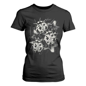 Ladybug Y2k Grunge 2000s Alt 90s Vintage Star Dots Teen T Shirt For Women
