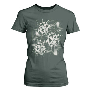Ladybug Y2k Grunge 2000s Alt 90s Vintage Star Dots Teen T Shirt For Women
