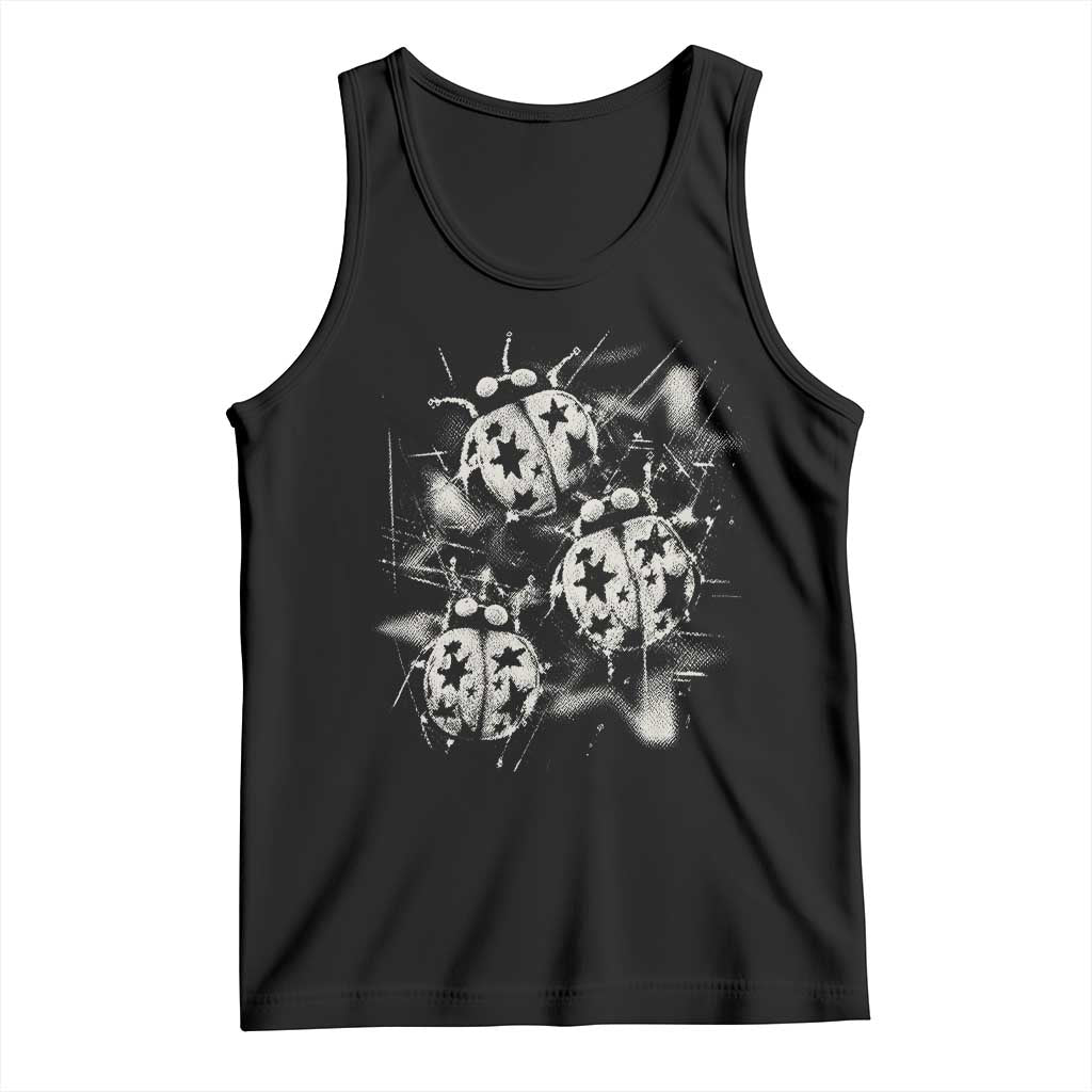 Ladybug Y2k Grunge 2000s Alt 90s Vintage Star Dots Teen Tank Top TS11 Black Print Your Wear
