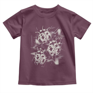 Ladybug Y2k Grunge 2000s Alt 90s Vintage Star Dots Teen Toddler T Shirt