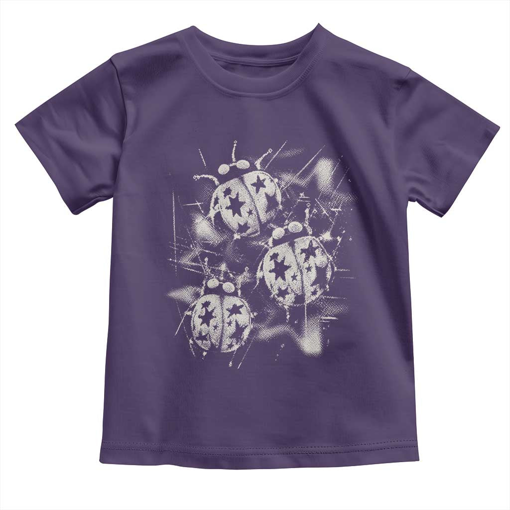 Ladybug Y2k Grunge 2000s Alt 90s Vintage Star Dots Teen Toddler T Shirt
