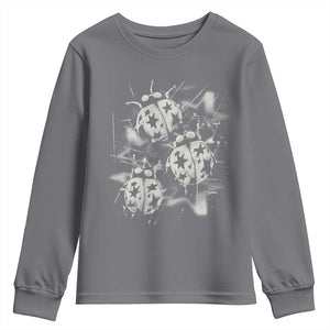 Ladybug Y2k Grunge 2000s Alt 90s Vintage Star Dots Teen Youth Sweatshirt