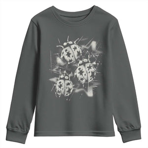 Ladybug Y2k Grunge 2000s Alt 90s Vintage Star Dots Teen Youth Sweatshirt