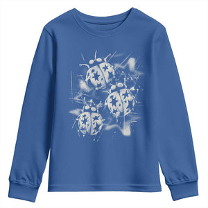 Ladybug Y2k Grunge 2000s Alt 90s Vintage Star Dots Teen Youth Sweatshirt
